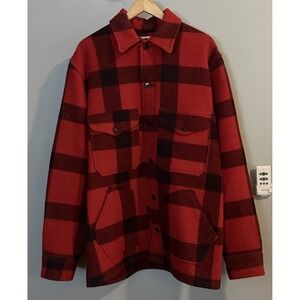 CC Filson Jacket Mackinaw Hunter Buffalo Plaid Virgin Wool Vtg USA Style 85‎ 44